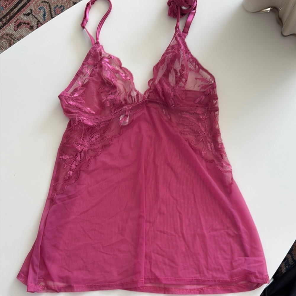Malizia by La Perla Pink Lace Camisole